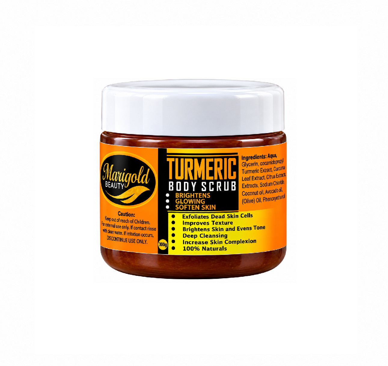 Marigold Beauty Turmeric Body Scrub